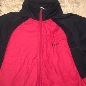 Nike black and white hoodie .